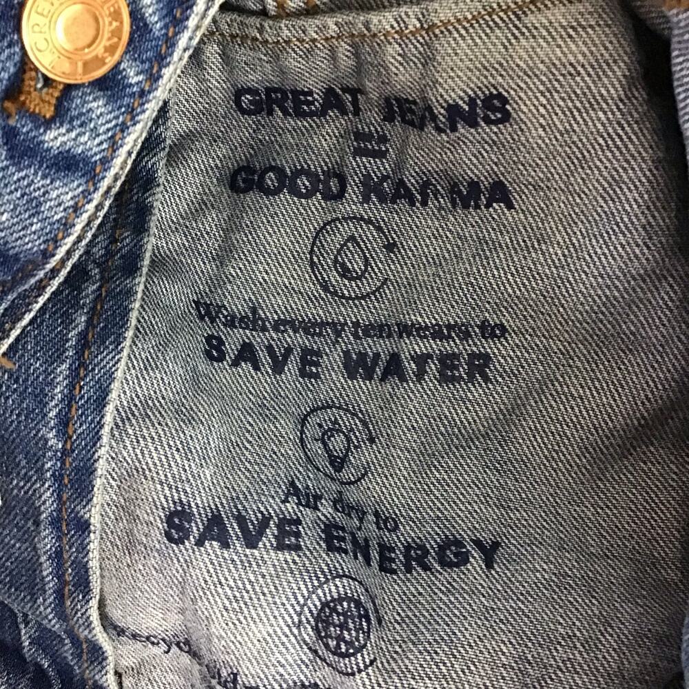 J CREW Classic Jean Denim Jacket Boyfriend Trucker XS Y2K Patriot Blue Wash - Picture 9 of 9